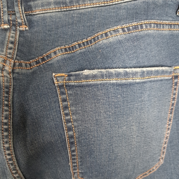 NWT Knox Rose Plus Size High Rise Distressed Bootcut Jeans Dark Wash - Picture 6 of 16